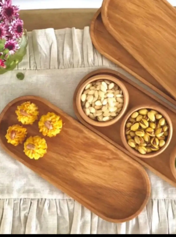 رولت خوری بیضی بسیارکاربردی از جنس پلای وود و متنوع در رنگ